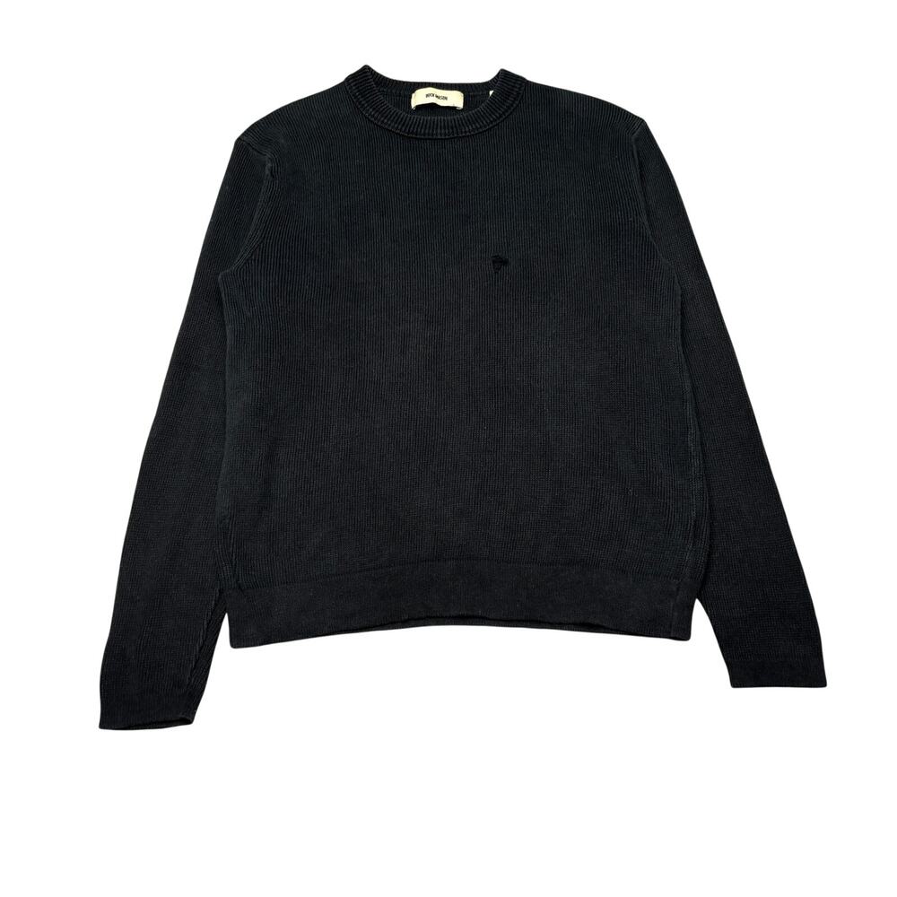 Buck Mason Cotton Linen Rib Knit Sweater Men's XS Quiet Luxury Grunge READ